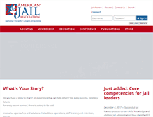Tablet Screenshot of americanjail.org